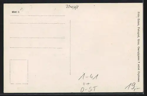 AK Krieglach, Begräbnis von Peter Rosegger 1918