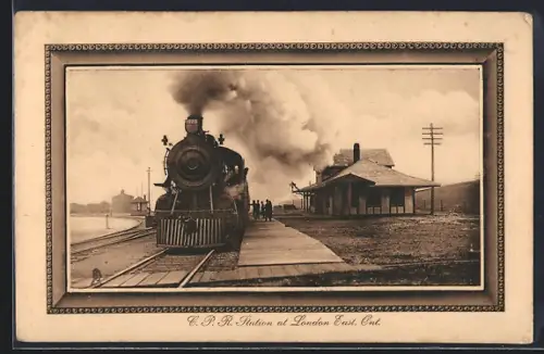 AK London, C. P. R. Station at London East