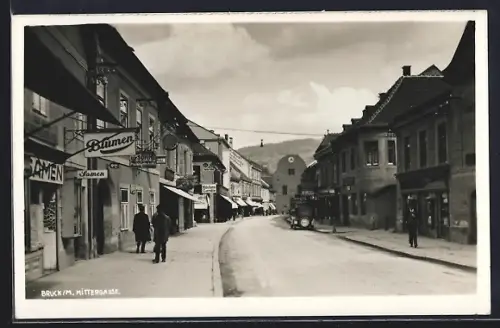 AK Bruck /M., Gasthaus zur Sonne in der Mittergasse