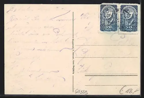 AK Kalsdorf bei Graz, Gasthof Herzog, Postgebäude, Gute Lederer, Kapelle