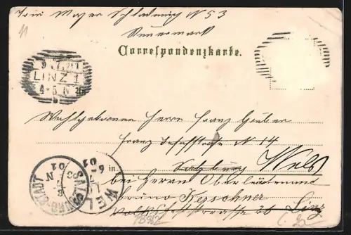 Lithographie Schladming /Steyermark, Ortsansicht gegen den Dachstein u. gegen Nordost, Marktplatz