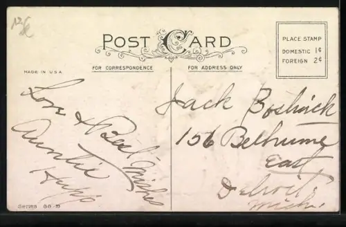 AK Ein Kind gibt einem anderen Kind einen Liebesbrief, Be my Valentine