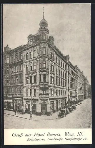 AK Wien III, Hotel Beatrix, Beatrixgasse