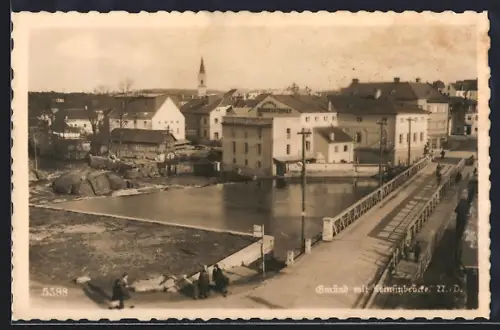 AK Gmünd /Kärnten, Ortspartie an der Leinsitzbrücke