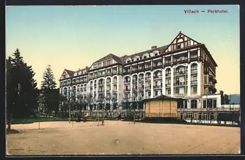 AK Villach, Parkhotel mit Pavillon