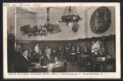 AK Wien, Gastraum in Otto Petter`s Gösser Bräu
