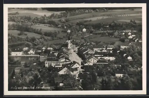 AK Haag am Hausruck, Ortsansicht aus der Vogelschau