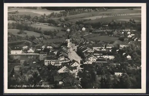AK Haag am Hausruck, Ort aus der Vogelschau