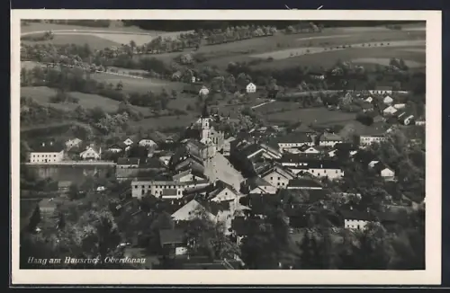 AK Haag am Hausruck, Ort aus der Vogelschau