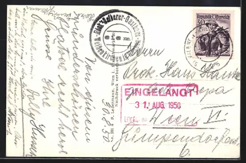 AK Weissenkirchen in der Wachau, Ausblick vom Seiberer-Gasthof