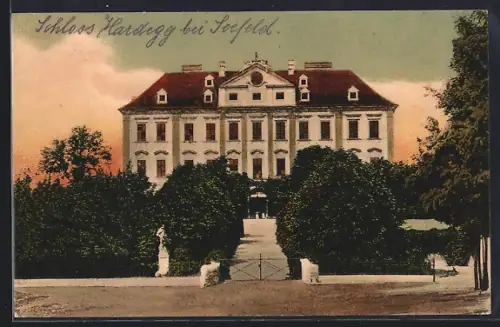 AK Seefeld / N.-Oe., Frontalansicht vom Schloss Hardegg