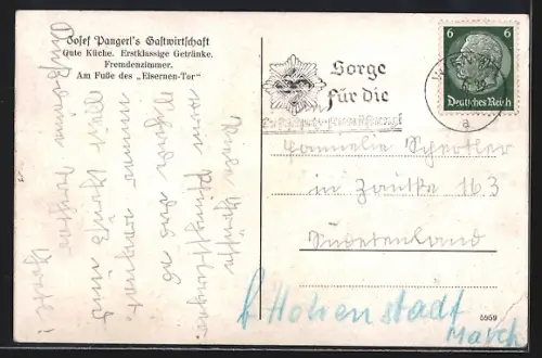 AK Furth an der Triesting, Rohrbach bei Neuhaus, Strassenpartie mit Bäumen