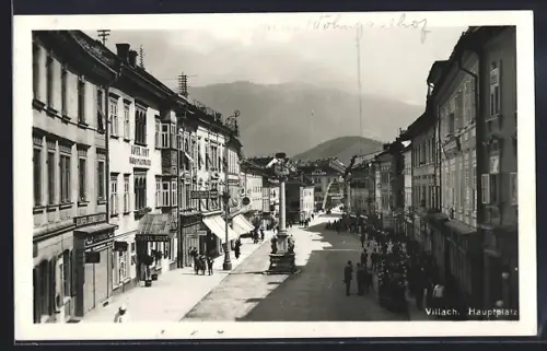 AK Villach, Blick auf den Hauptplatz