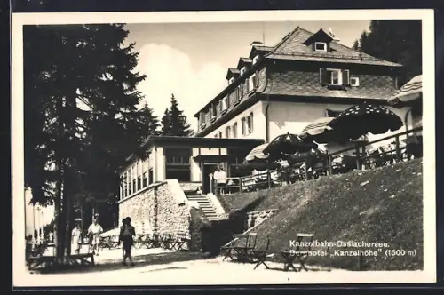 AK Villach, Partie am Berghotel Kanzelhöhe