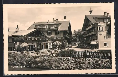 AK Kaprun, Hotel Orgler, Strassenansicht