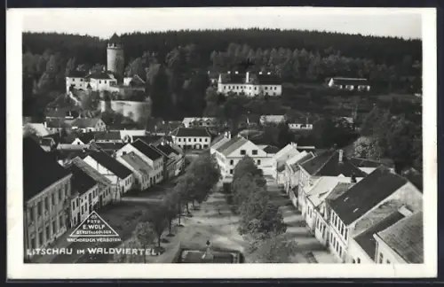AK Litschau im Waldviertel, Blick auf den Ort