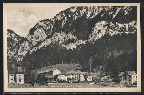 AK Reichenau, Hotel Talhof, Bergmassiv