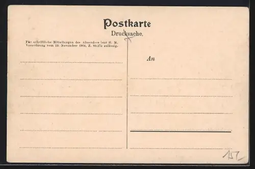 AK Wien, Franzensring mit Strassenbahn u. Universität aus der Vogelschau