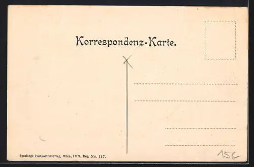 AK Wien, Schottenring aus der Vogelschau