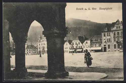 AK Bruck a. M., Blick auf den Hauptplatz