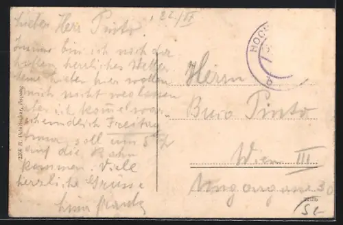 AK Hochneukirchen /N. Ö., Totalansicht mit Fernblick aus der Vogelschau