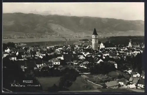 AK Judenburg /Oberstmk., Totalansicht mit Fernblick aus der Vogelschau