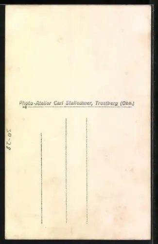 Künstler-AK Stein a. d. Traun, Heinz von Stein in voller Rüstung