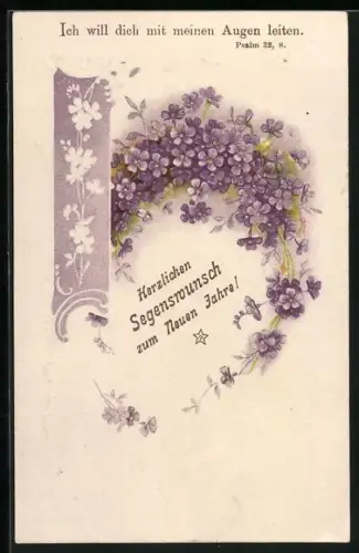 AK Kranz aus Vergissmeinnicht, Ich will dich mit meinen Augen leiten