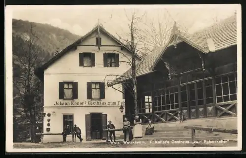 AK Weiz, Gasthaus zum Felsenkeller v. F. Keller