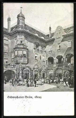 AK Graz, Gasthaus Schwechater-Bräu