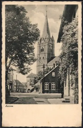 AK Ankum, Kirche und Ortsansicht