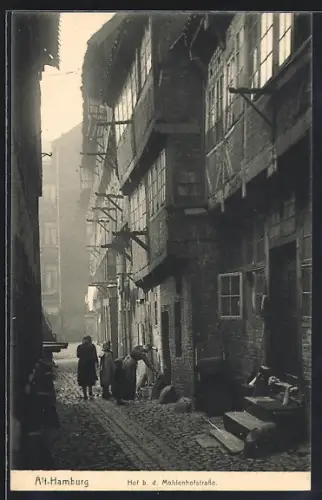 AK Alt-Hamburg, Hof bei der Mohlenhofstrasse