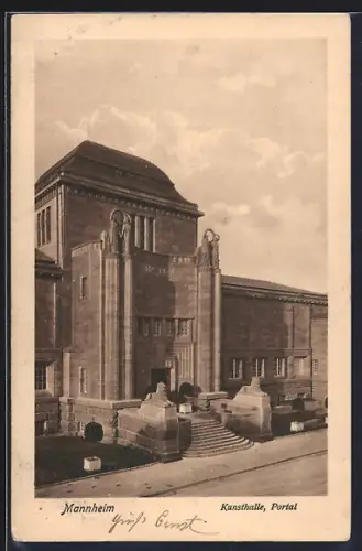 AK Mannheim, Kunsthalle, Portal