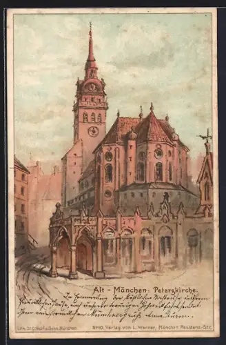AK München, Peterskirche