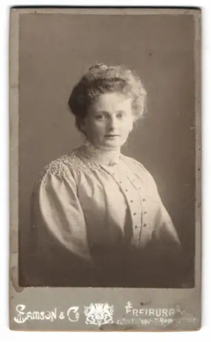 Fotografie Samson & Co, Freiburg, Kaiserstr., Porträt einer Dame