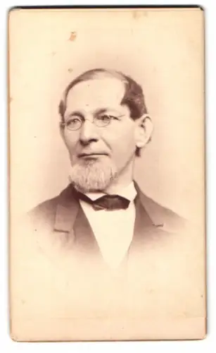 Fotografie H.G. Smith, Boston, Porträt eines älteren Mannes