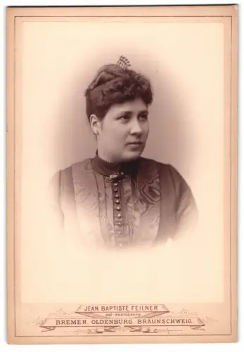 Fotografie Jean Baptiste Feilner, Bremen, Richtweg 6, Porträt einer Dame
