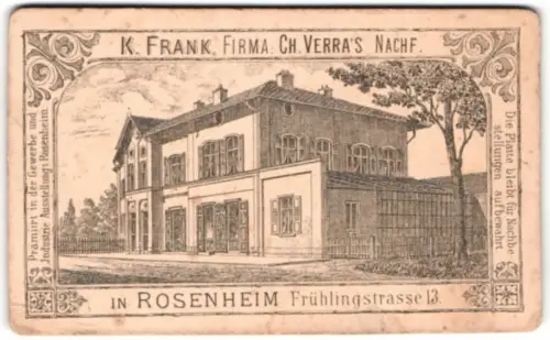 Fotografie K. Frank, Rosenheim, Frühlingstr. 13, Ansicht Rosenheim / Bayern, Blick auf das Atelierhaus