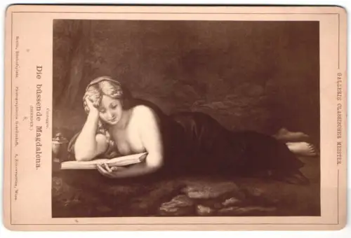 Fotografie Photog. Gesellsch., Berlin, Gemälde: Die büssende Magdalena, nach Correggio