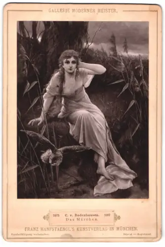 Fotografie Franz Hanfstaengl, München, Gemälde: Das Märchen, nach C. v. Bodenhausen
