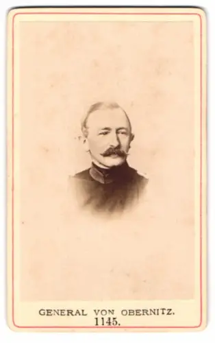 Fotografie Hugo von Obernitz, Generaladjutant von Kaiser Wilhelm I., preussischer General der Infanterie
