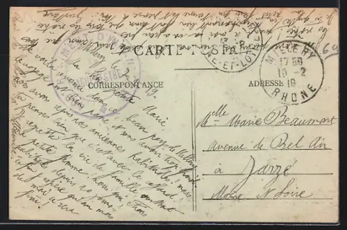 AK Millery /Rhône, La Grande Rue, côté Est