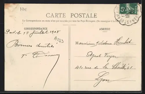 AK Pontcharra-sur-Turdine /Rhône, Rue de la Gare