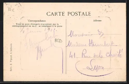 AK Saint-Germain-sur-l`Arbresle /Rhône, Entrée du Bourg