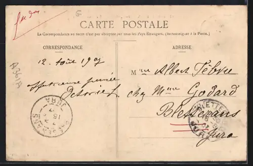 AK Les Écharmeaux /Rhône, L`Entrée des Bois avec villa et attelage de boeufs