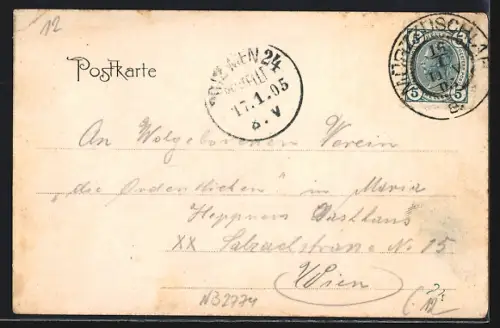 AK Peter Rosegger, sein Geburtshaus am Alpel, Rosegger als Bauernbub 1854
