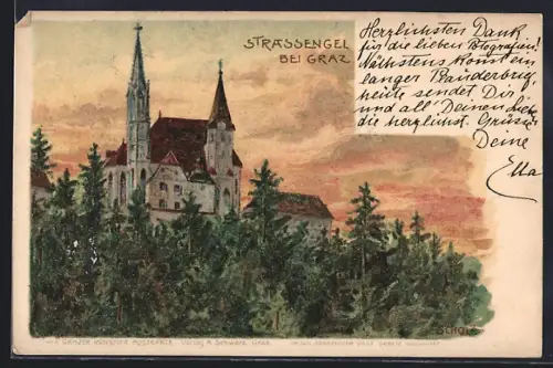 Künstler-AK Graz, Strassengel