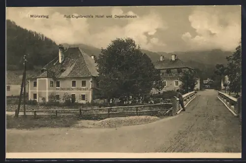 AK Mürzsteg, Hotel Rud. Engelbrecht