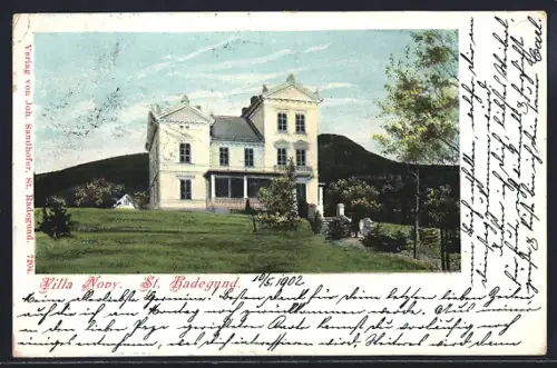 AK St. Radegund am Schröckl, Die Villa Novy