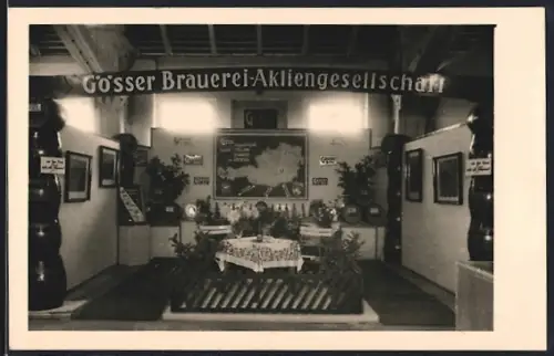Foto-AK Göss, Halle in der Gösser Brauerei-Aktiengesellschaft